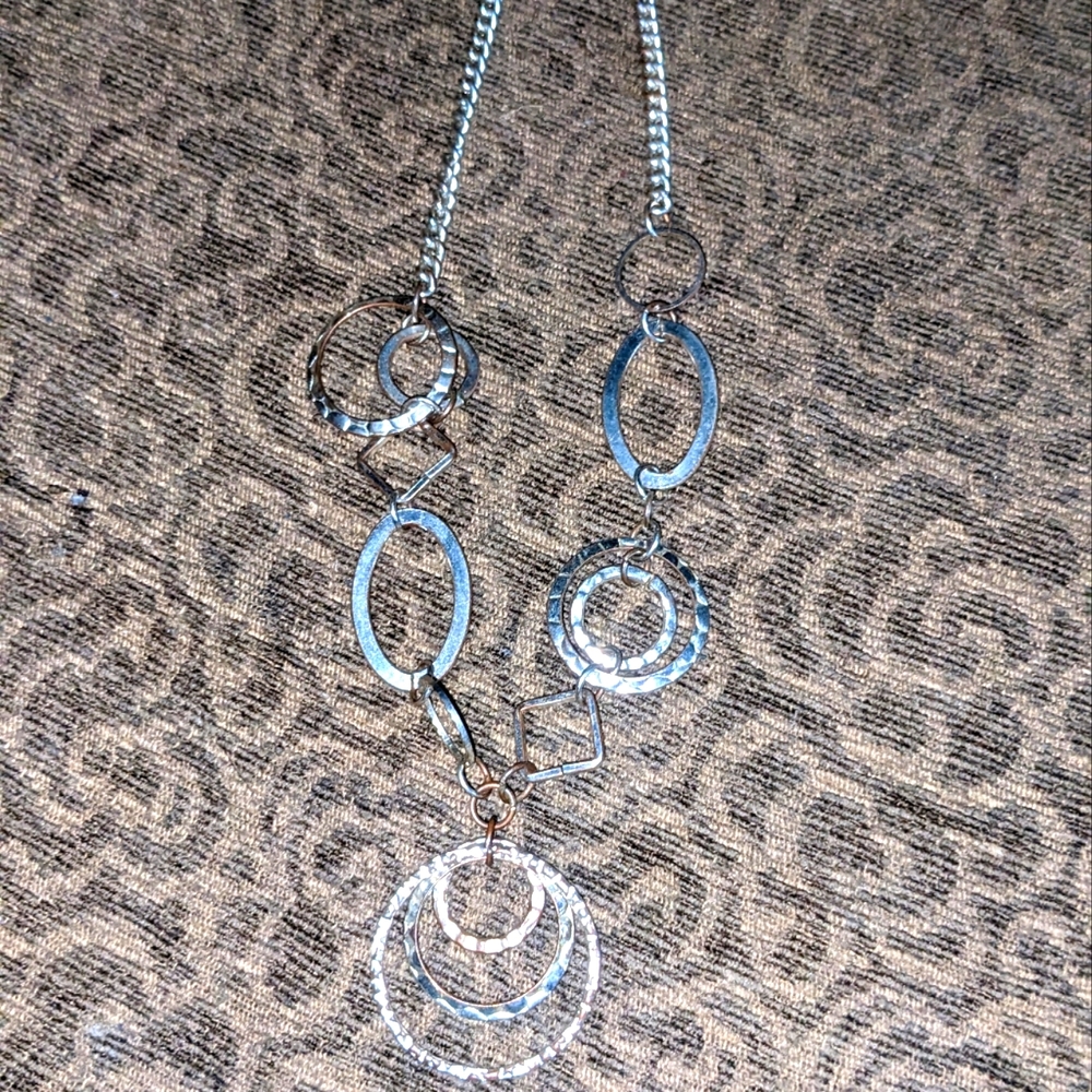 Silver circle of life necklace